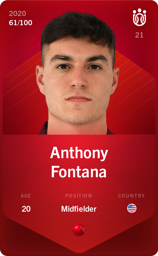 Sorare - Sorare Official - Anthony Fontana 2020-21 • Rare 61/100 - NFT # 88270795778936219319146539353333555591535186617146938371078340684634346082950