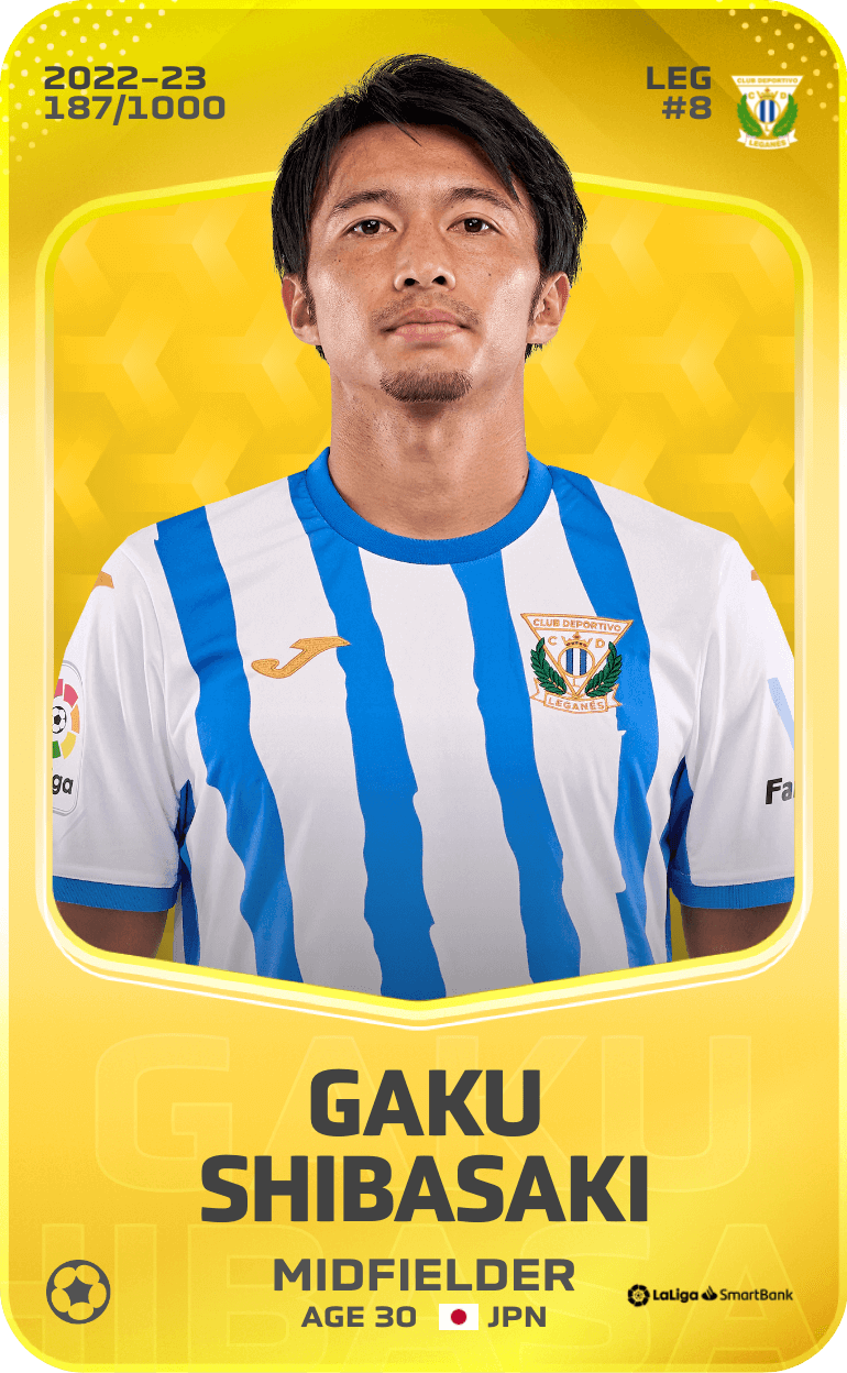 Gaku Shibasaki 2022-23 • Limited 187/1000