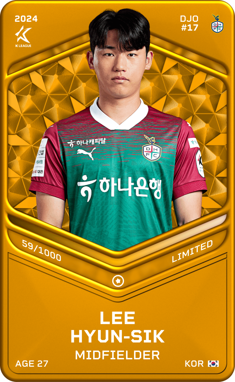 Lee Hyun-Sik 2024-25 • Limited 59/1000