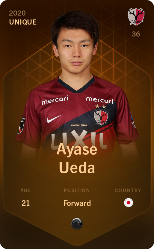 Sorare - Sorare Official - Ayase Ueda 2020-21 • Unique - NFT # 7110474842618670826780678840983156035878285931052626703216335180317182798224