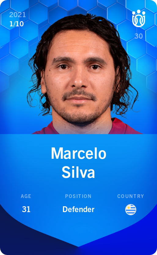 Sorare - Sorare Official - Marcelo Silva 2021-22 • Super Rare 1/10 - NFT # 70748159618711984711236565844653515301330792972598451248627179942787293710068