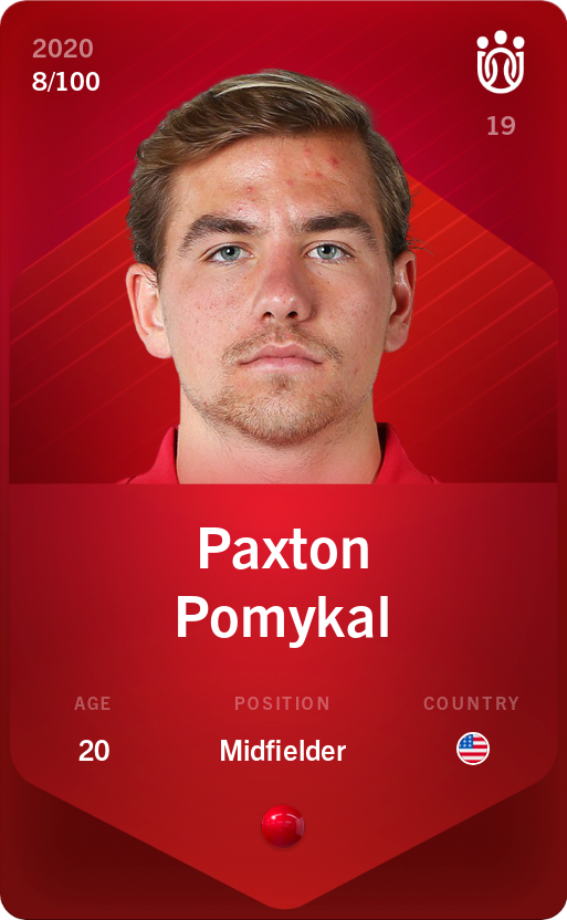 Sorare - Sorare Official - Paxton Pomykal 2020-21 • Rare 8/100 - NFT # 34291140265632448439730069207384907286682935587837087238120469123300945581936