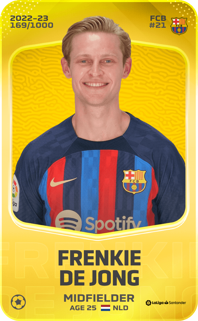 Frenkie de Jong 2022-23 • Limited 169/1000