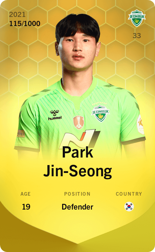 Park Jin-Seong 2021-22 • Limited 115/1000