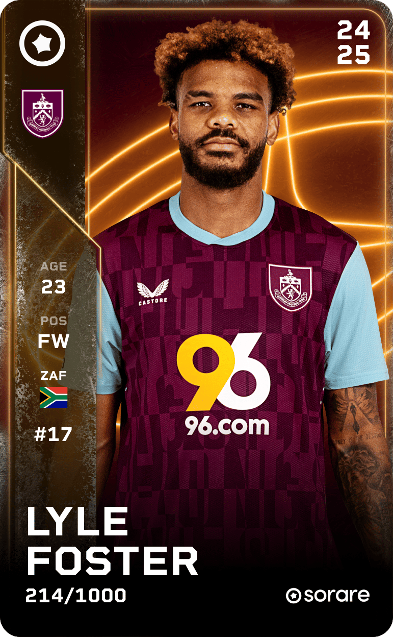 Lyle Foster 2024-25 • Limited 214/1000