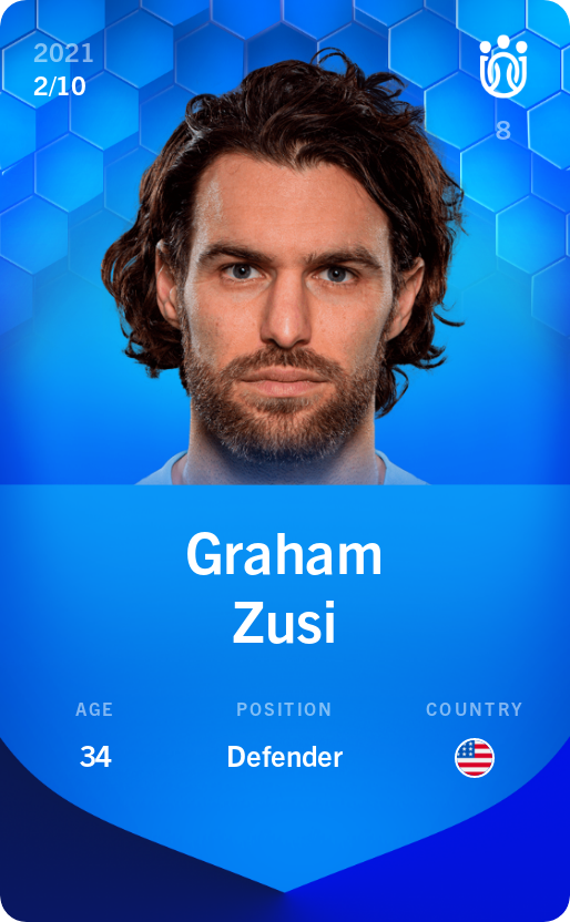 Sorare - Sorare Official - Graham Zusi 2021-22 • Super Rare 2/10 - NFT # 39336689599069455525606751383154736281369082269676648533818660454667313433065
