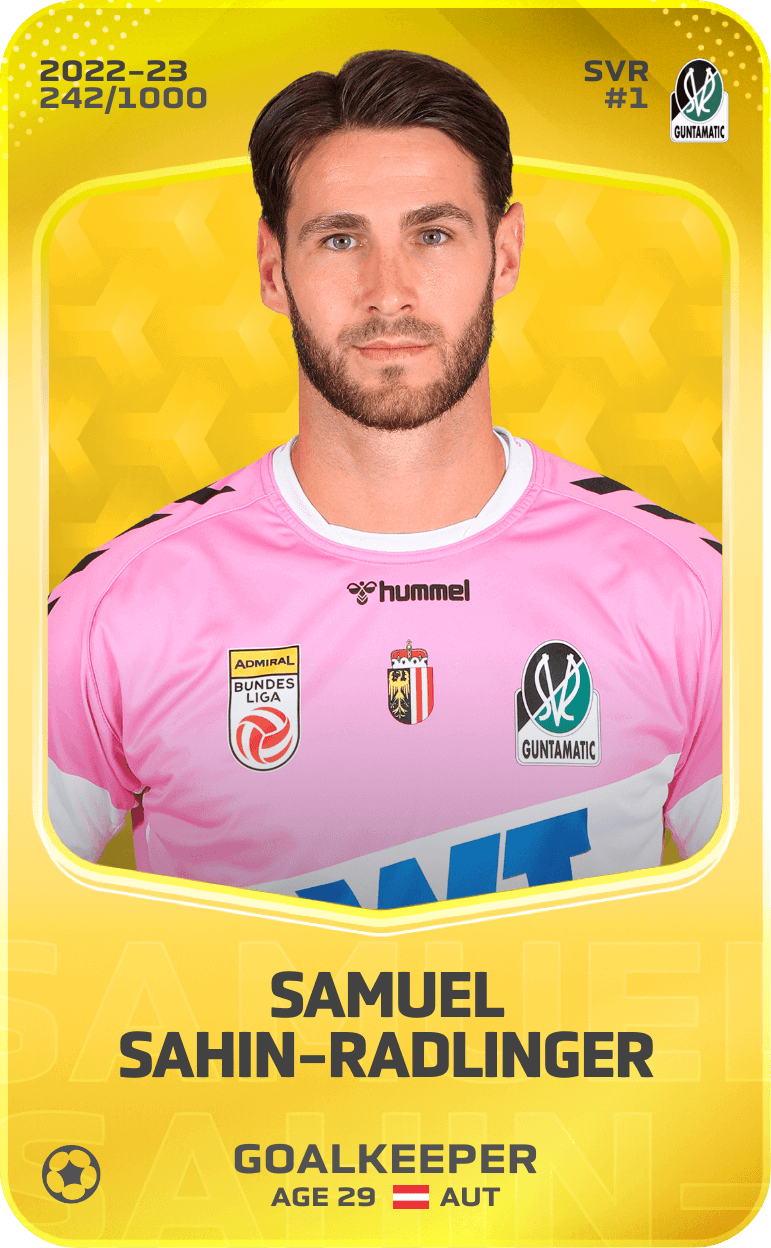 Samuel Sahin-Radlinger 2022-23 • Limited 242/1000