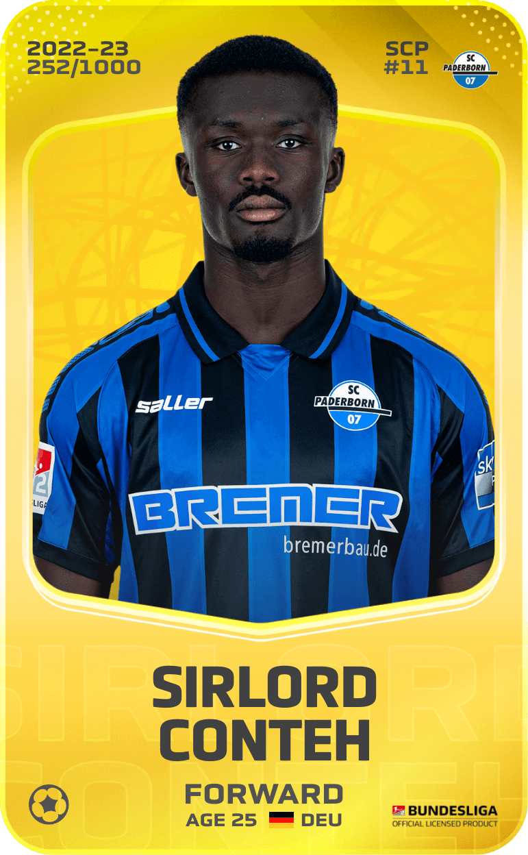 Sirlord Conteh 2022-23 • Limited 252/1000