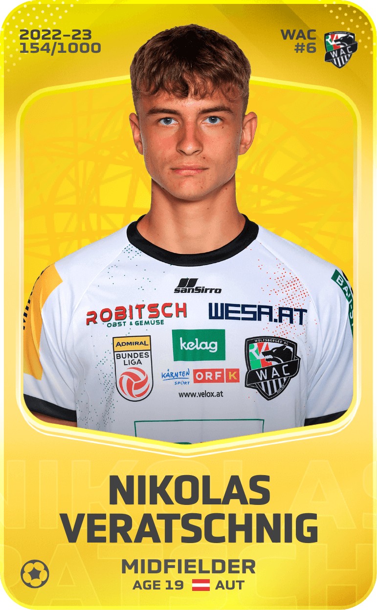 Nikolas Veratschnig 2022-23 • Limited 154/1000