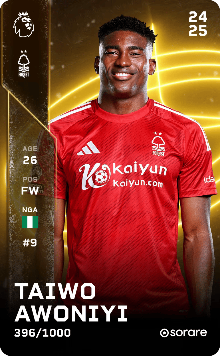 Taiwo Awoniyi 2024-25 • Limited 396/1000