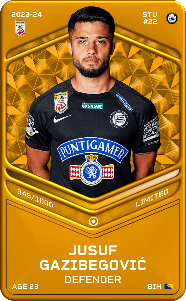 Jusuf Gazibegović 2023-24 • Limited 345/1000