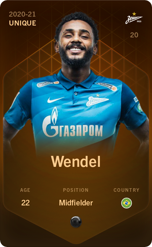 Sorare - Sorare Official - Wendel 2020-21 • Unique - NFT # 25546348136898196125464916412242378548114029274644026229911818804654662959792