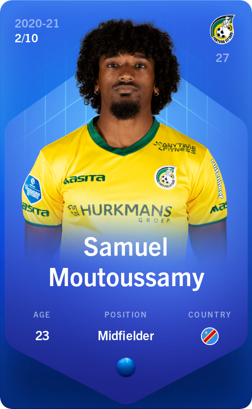 Sorare - Sorare Official - Samuel Moutoussamy 2020-21 • Super Rare 2/10 - NFT # 17380237342242320722758366999992747418655891678889687036616273878543047686503