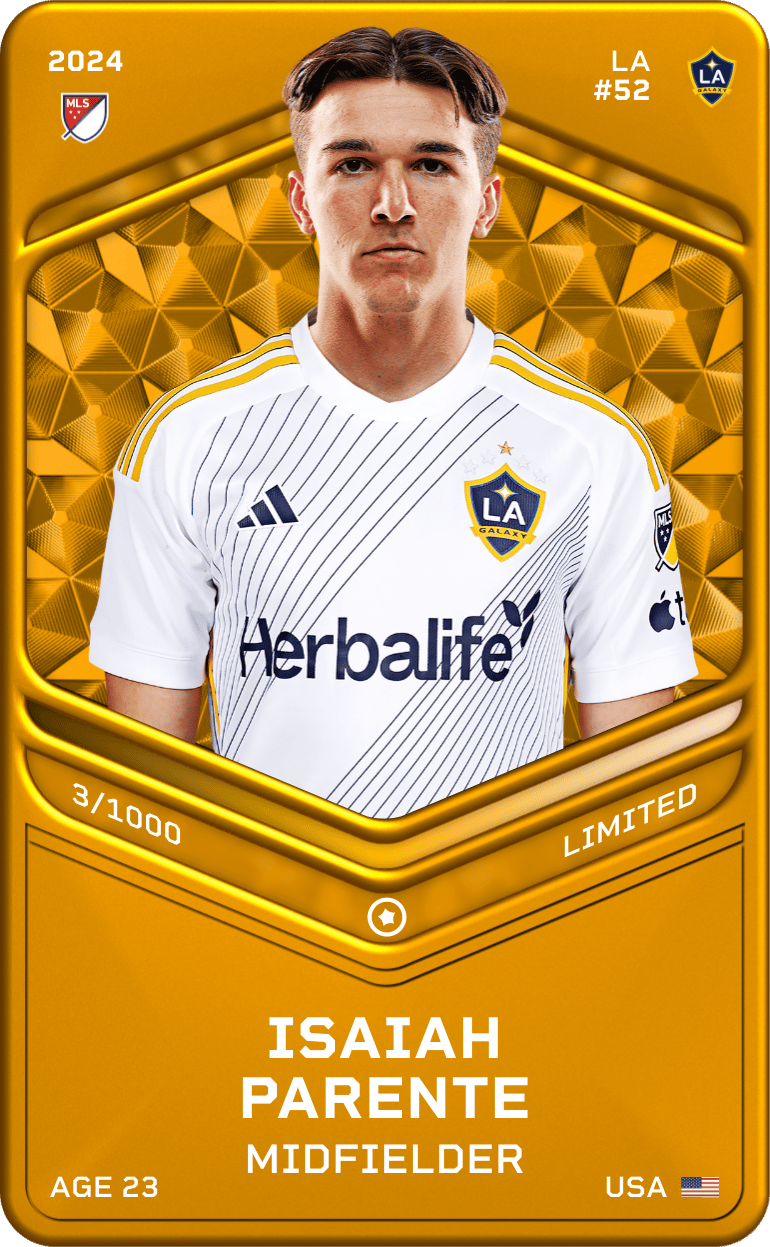 Isaiah Parente 2024-25 • Limited 3/1000