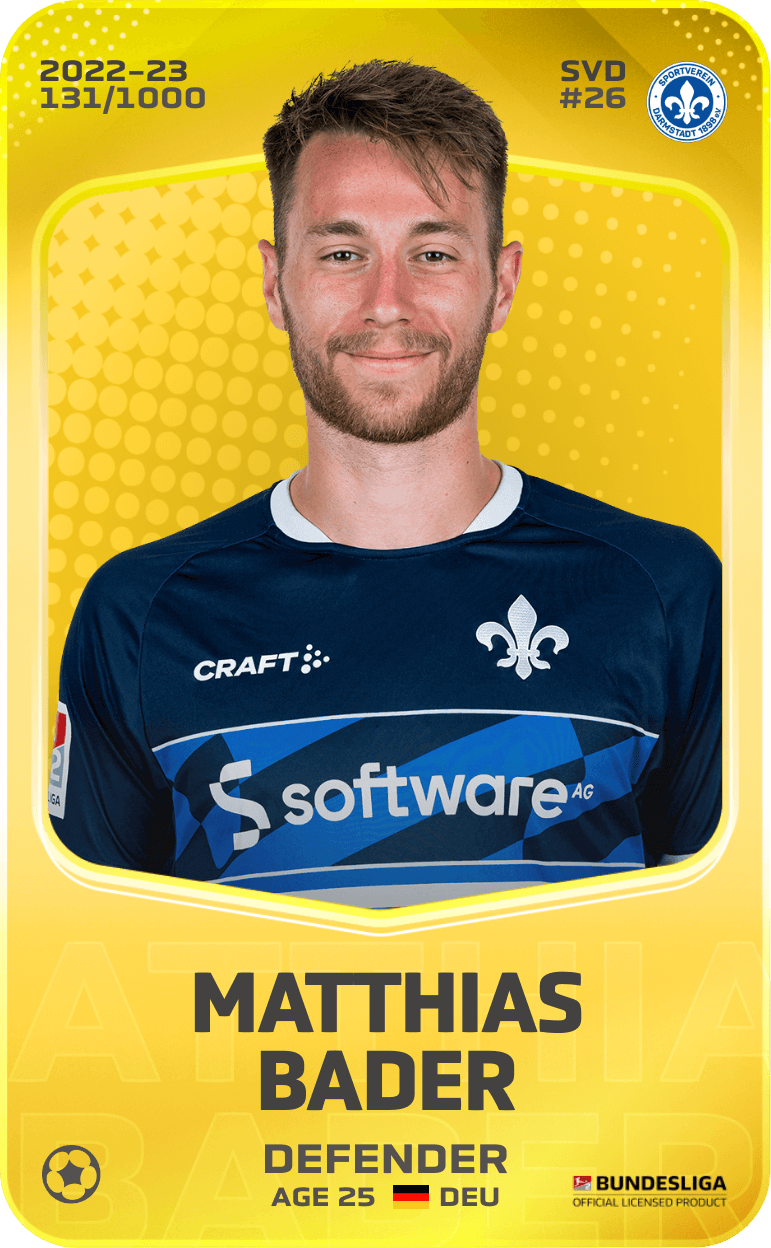 Matthias Bader 2022-23 • Limited 131/1000