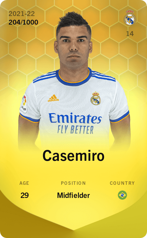 Casemiro 2021-22 • Limited 204/1000