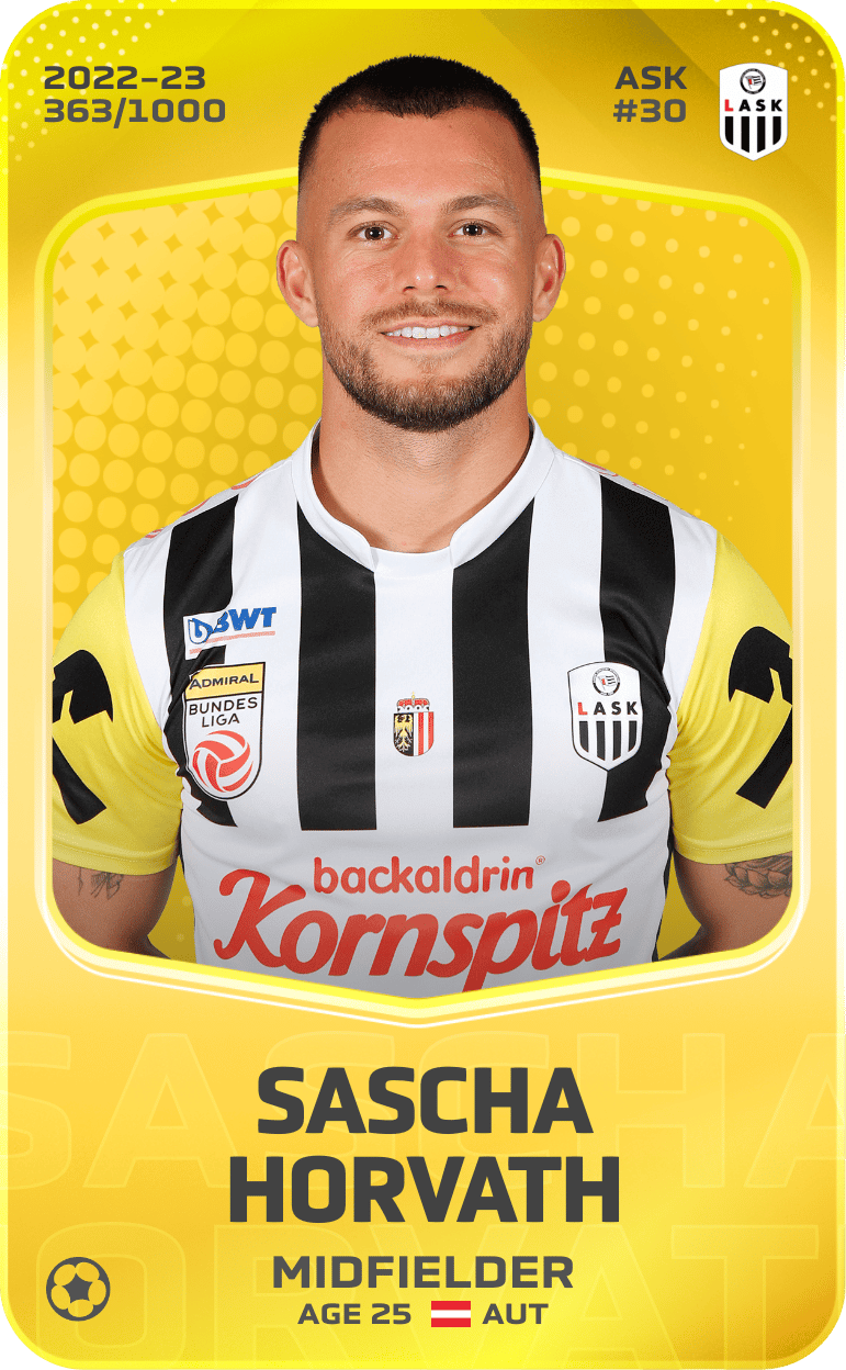 Sascha Horvath 2022-23 • Limited 363/1000