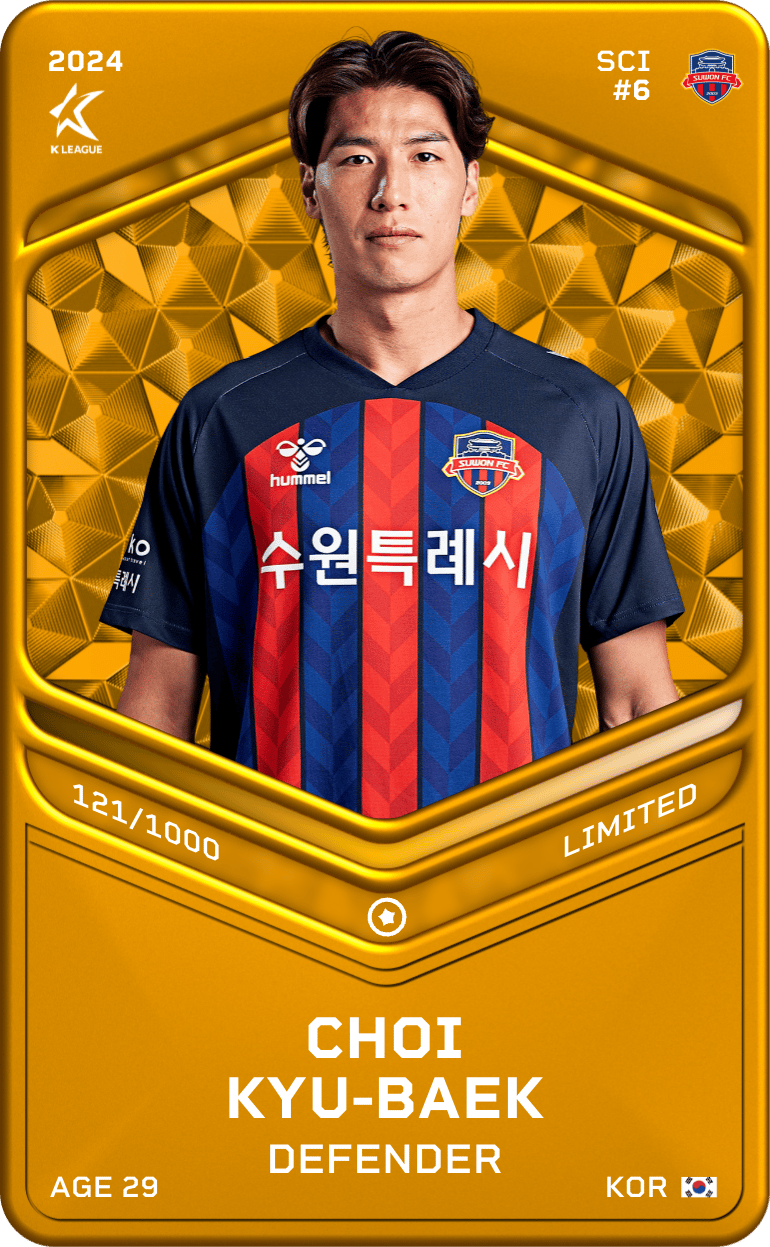 Choi Kyu-Baek 2024-25 • Limited 121/1000