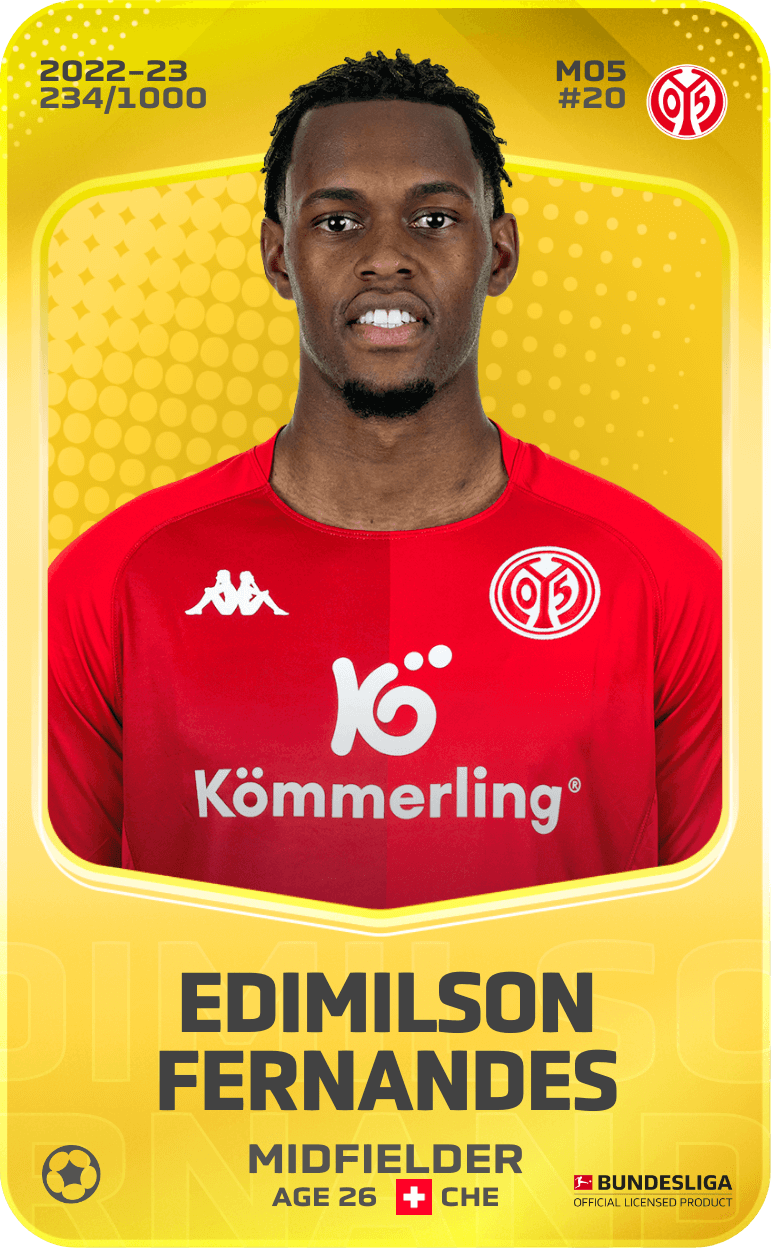 Edimilson Fernandes 2022-23 • Limited 234/1000