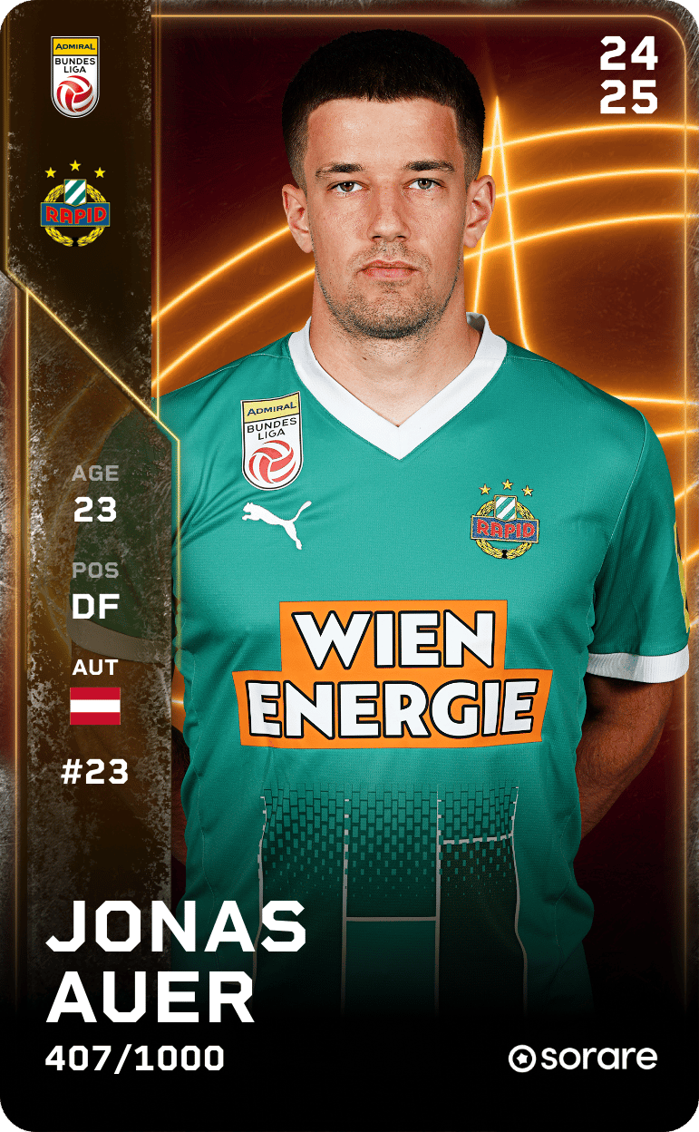 Jonas Auer 2024-25 • Limited 407/1000