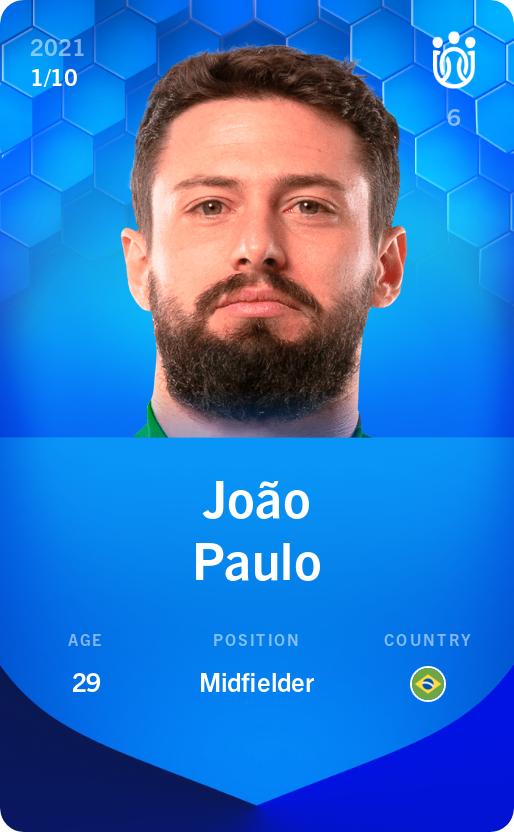 Sorare - Sorare Official - João Paulo 2021-22 • Super Rare 1/10 - NFT # 24671601244487374646402908149777758033340034295496764486747929422662751359602