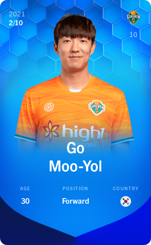 Sorare - Sorare Official - Go Moo-Yol 2021-22 • Super Rare 2/10 - NFT # 18895260963644598112503811461349345843650273849817232914188948570820724276609