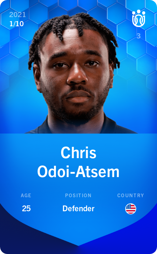 Sorare - Sorare Official - Chris Odoi-Atsem 2021-22 • Super Rare 1/10 - NFT # 53033216478699580626691423794315306967874582648351037379896608340387163187651