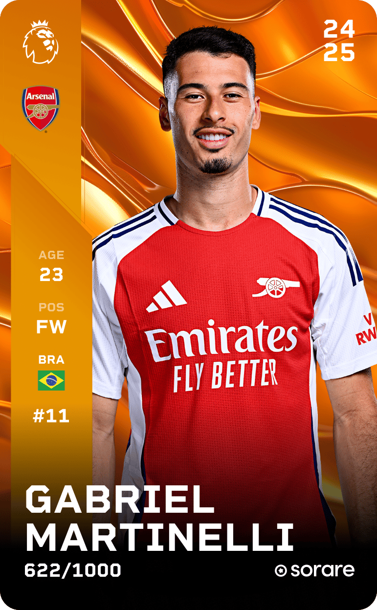 Gabriel Martinelli 2024-25 • Limited 622/1000