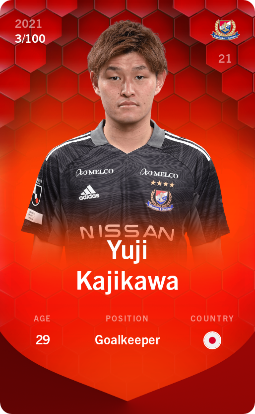 Sorare - Sorare Official - Yuji Kajikawa 2021-22 • Rare 3/100 - NFT # 23154645499231735580857766086767757748139276886048327585059031477384867189261