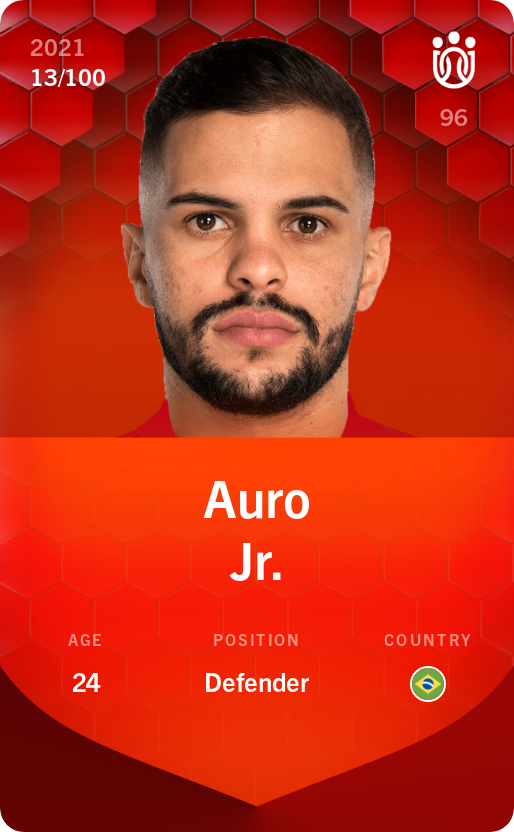 Sorare - Sorare Official - Auro Jr. 2021-22 • Rare 13/100 - NFT # 107182500807252457982316165571854217311138129720299550186173883449452884376713