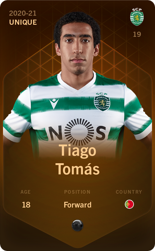 Sorare - Sorare Official - Tiago Tomás 2020-21 • Unique - NFT # 94660510970205858626586471339319973941907159132735793923865970478002894351731