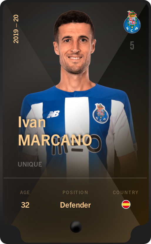 Sorare - Sorare Official - Ivan Marcano 2019-20 • Unique - NFT # 18149834124765282515865005342912875169827656644675462255667601375054877629866