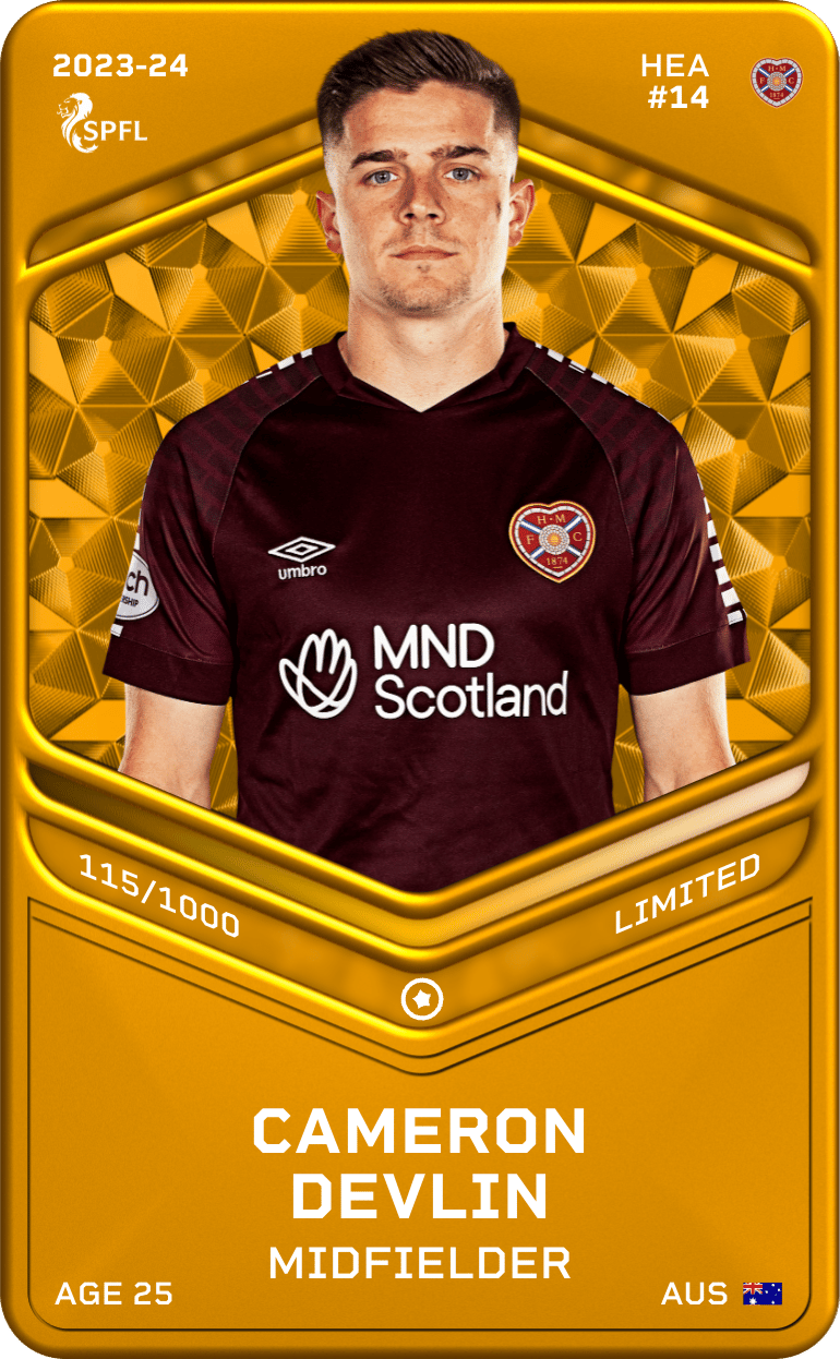 Cameron Devlin 2023-24 • Limited 115/1000