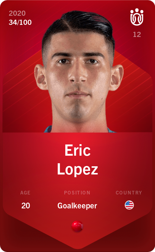 Sorare - Sorare Official - Eric Lopez 2020-21 • Rare 34/100 - NFT # 51607483915454446769542642631285370256509275769336343744031744711817168551603