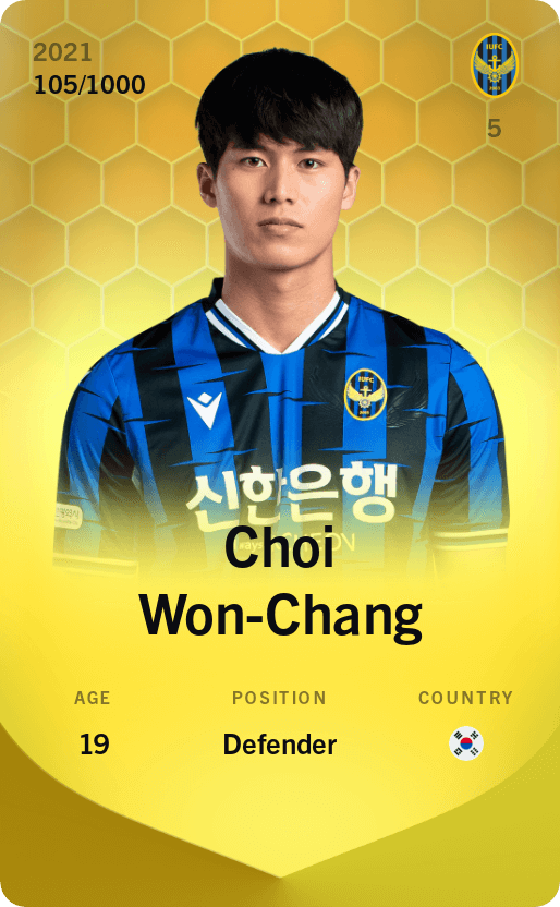 Choi Won-Chang 2021-22 • Limited 105/1000