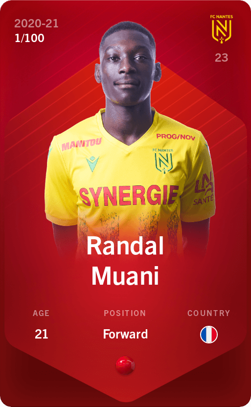 Randal Muani 2020 21 Rare 1 100