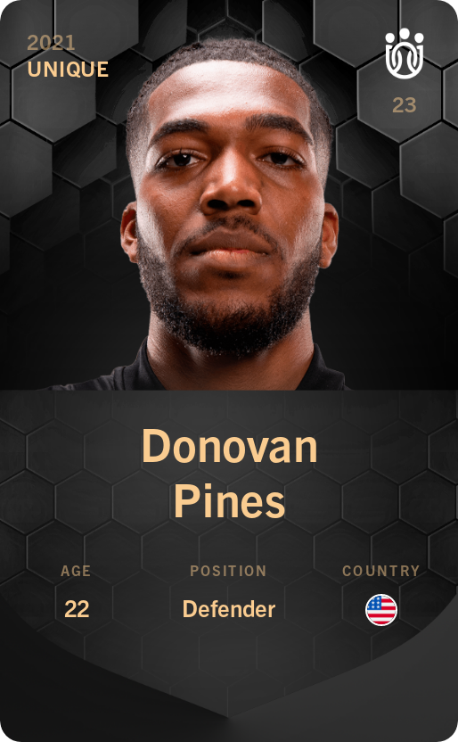 Sorare - Sorare Official - Donovan Pines 2021-22 • Unique - NFT # 32616252188386358942057023794008808026823605936606848195958786619334842775971