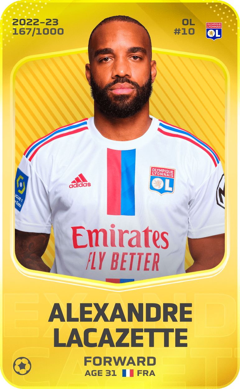 Alexandre Lacazette 2022-23 • Limited 167/1000