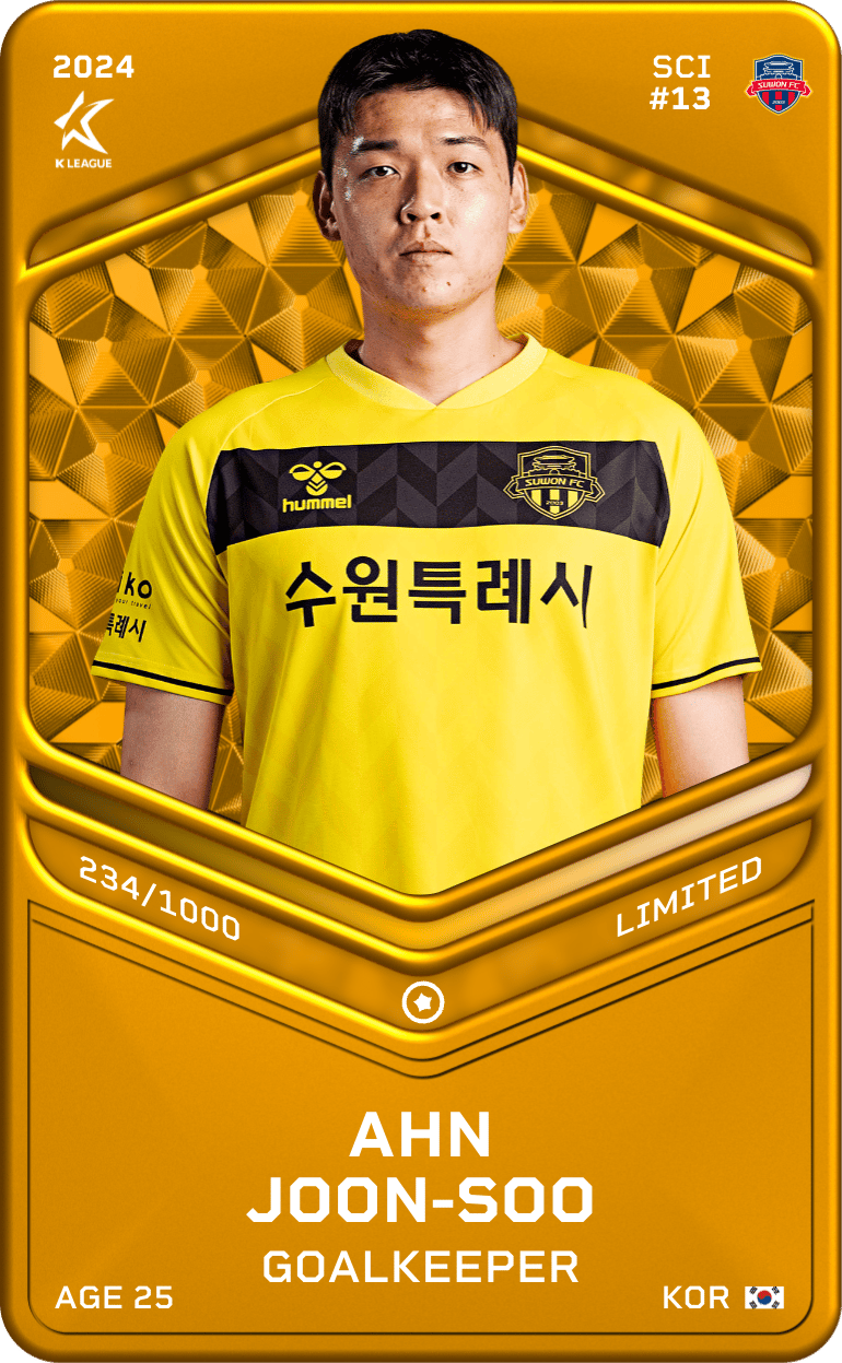 Ahn Joon Soo 2024-25 • Limited 234/1000