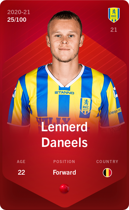 Sorare - Sorare Official - Lennerd Daneels 2020-21 • Rare 25/100 - NFT # 17553848022665031289601930170709988275029239697457780477949844008665421995368