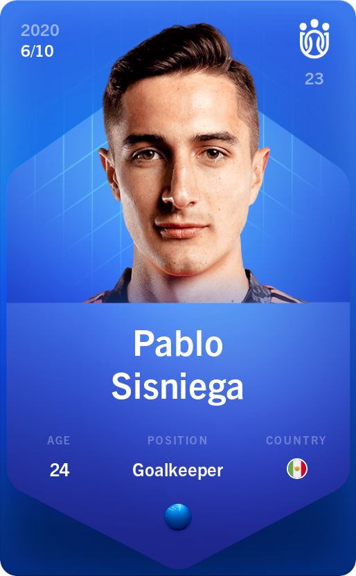 Sorare - Sorare Official - Pablo Sisniega 2020-21 • Super Rare 6/10 - NFT # 7896182374000878852243080189296631152706781501617942332081172642053300150725