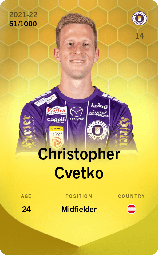 Christopher Cvetko 2021-22 • Limited 61/1000