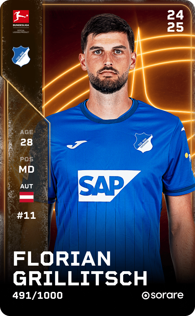 Florian Grillitsch 2024-25 • Limited 491/1000