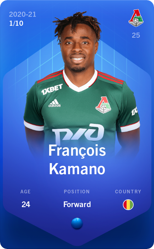 Sorare - Sorare Official - François Kamano 2020-21 • Super Rare 1/10 - NFT # 64791875166914552207542395772415835637159851555510221312636503685282561891851