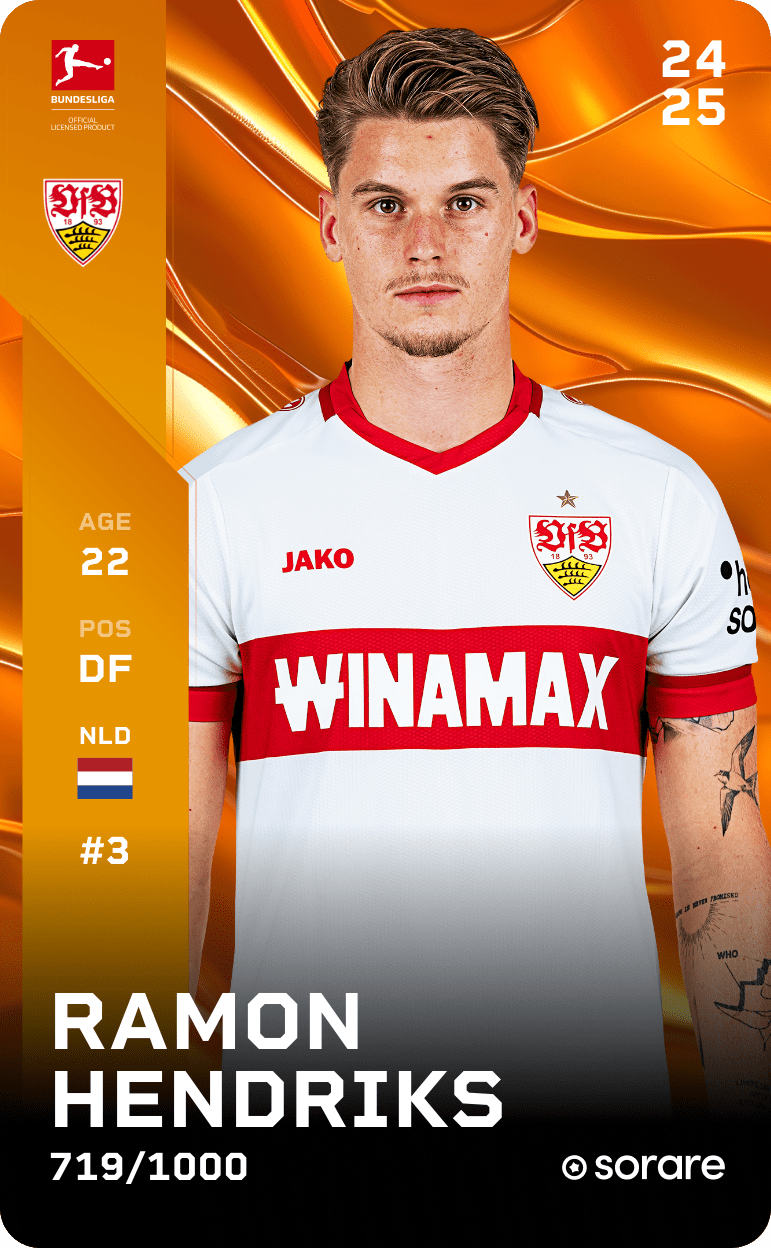 Ramon Hendriks 2024-25 • Limited 719/1000