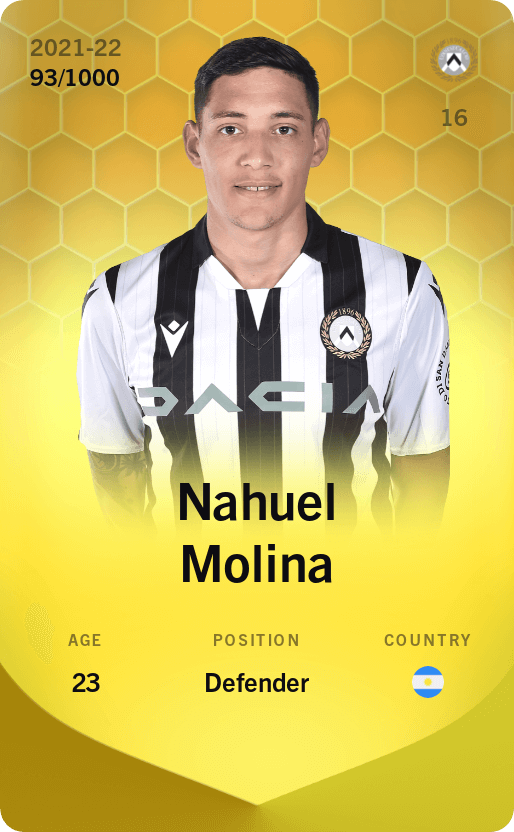 Nahuel Molina 2021-22 • Limited 93/1000