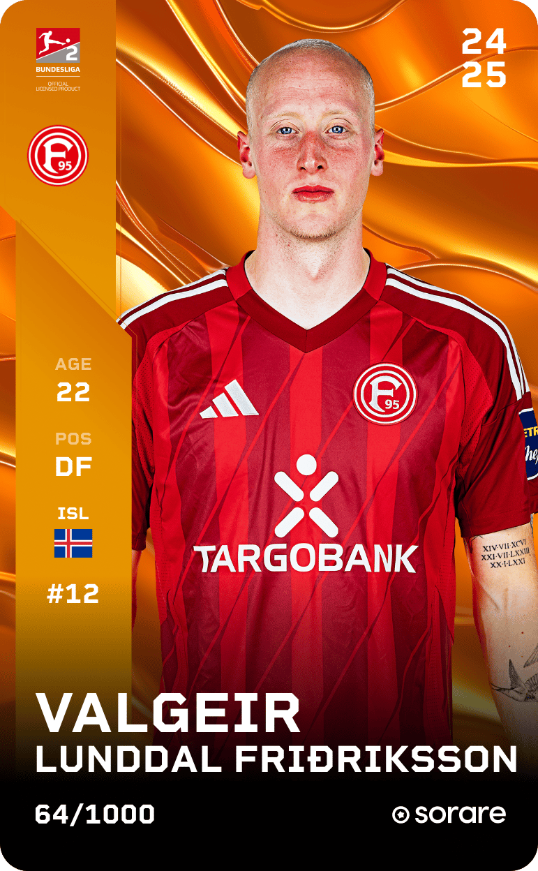Valgeir Lunddal Friðriksson 2024-25 • Limited 64/1000
