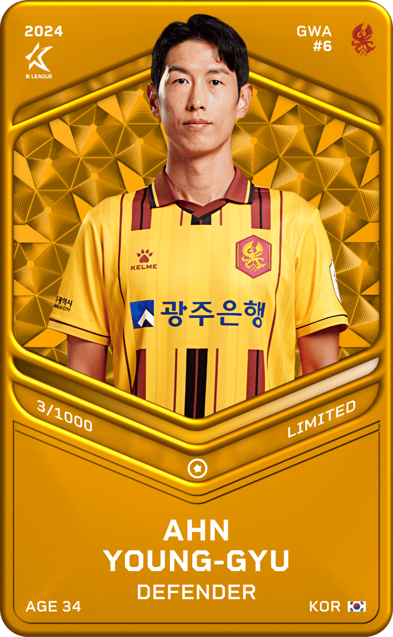 Ahn Young-Gyu 2024-25 • Limited 3/1000