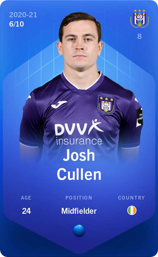 Sorare - Sorare Official - Josh Cullen 2020-21 • Super Rare 6/10 - NFT # 6284236269856381061211959002663312001168655062281743334064219889704821878670