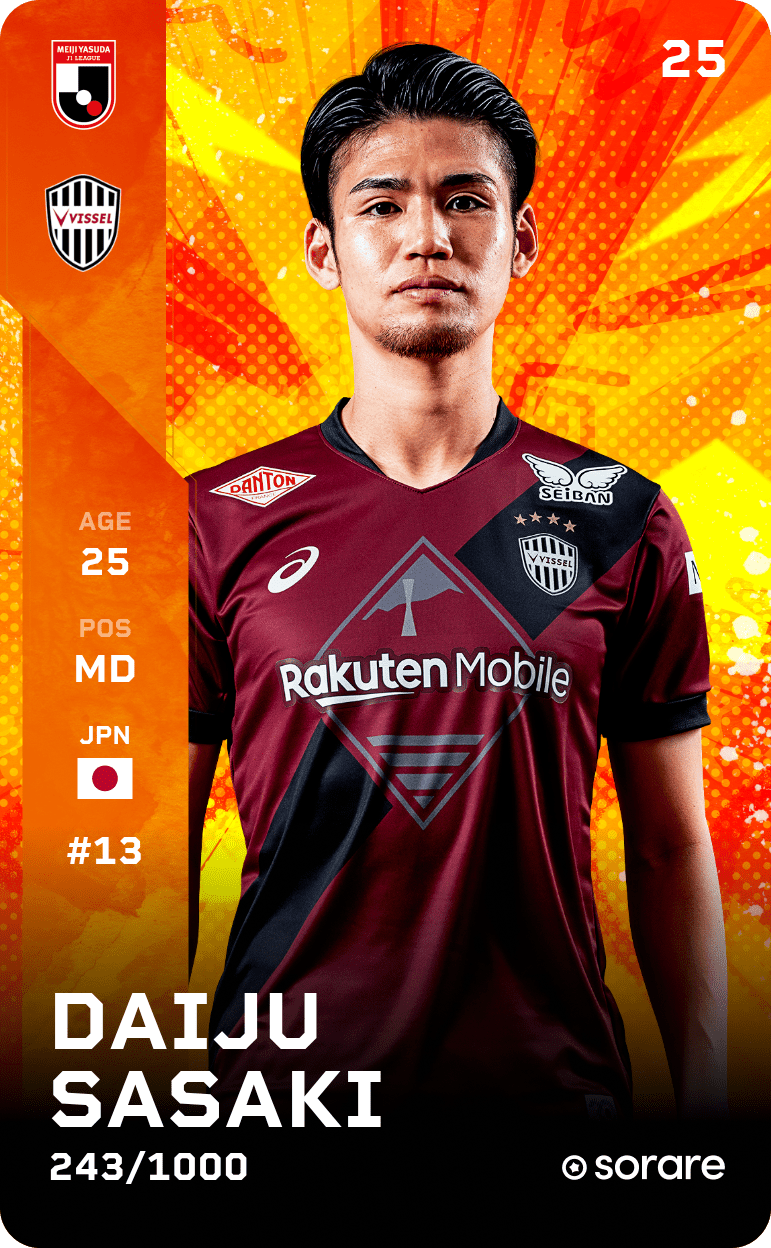Daiju Sasaki 2025-26 • Limited 243/1000